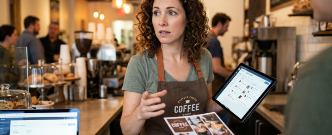 A Small Business Owner Using AI to do Marketing